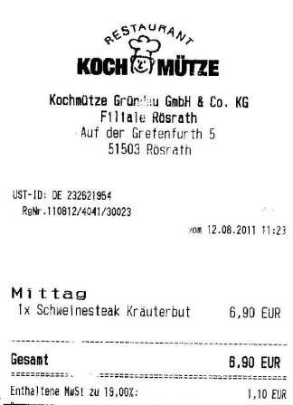 iuge Hffner Kochmtze Restaurant